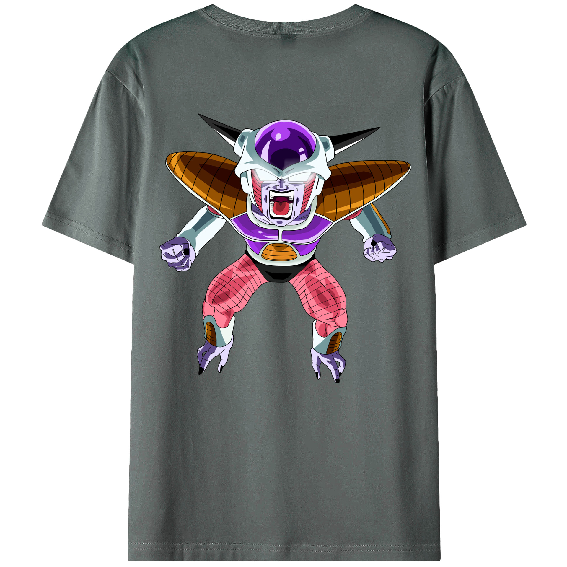 （画像用） ドラゴンボール フリーザ DRAGON BALL Frieza 綿100％ メンズ半袖Tシャツ（バックプリント） 通気性